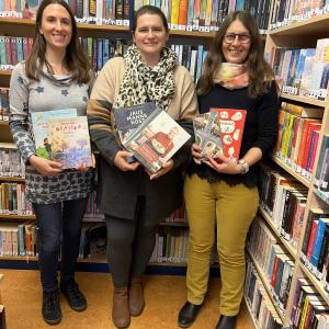 Foto Team Bibliothek 3 Personen